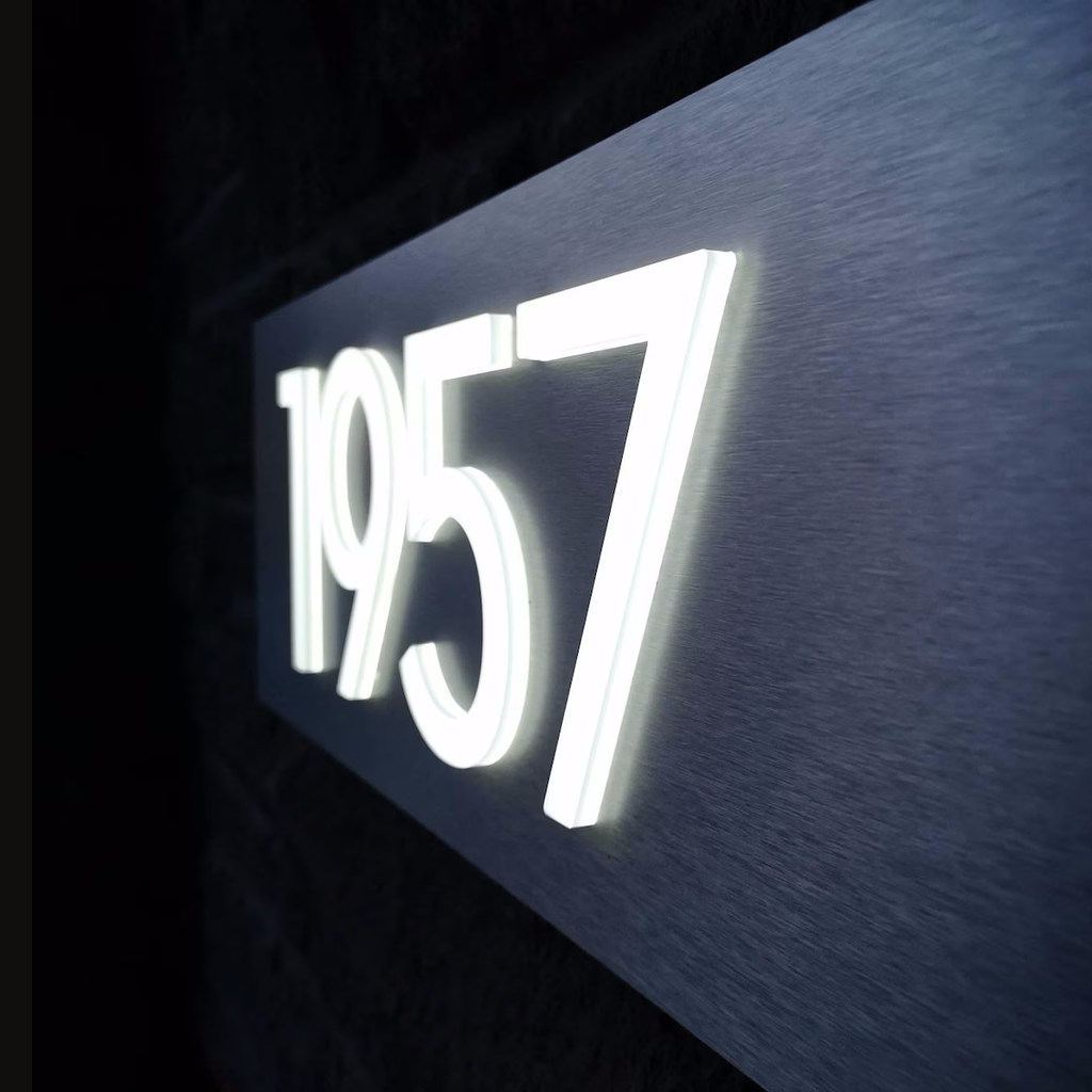 3D Acrylic Backlit LED House Numbers – Selegna Signs