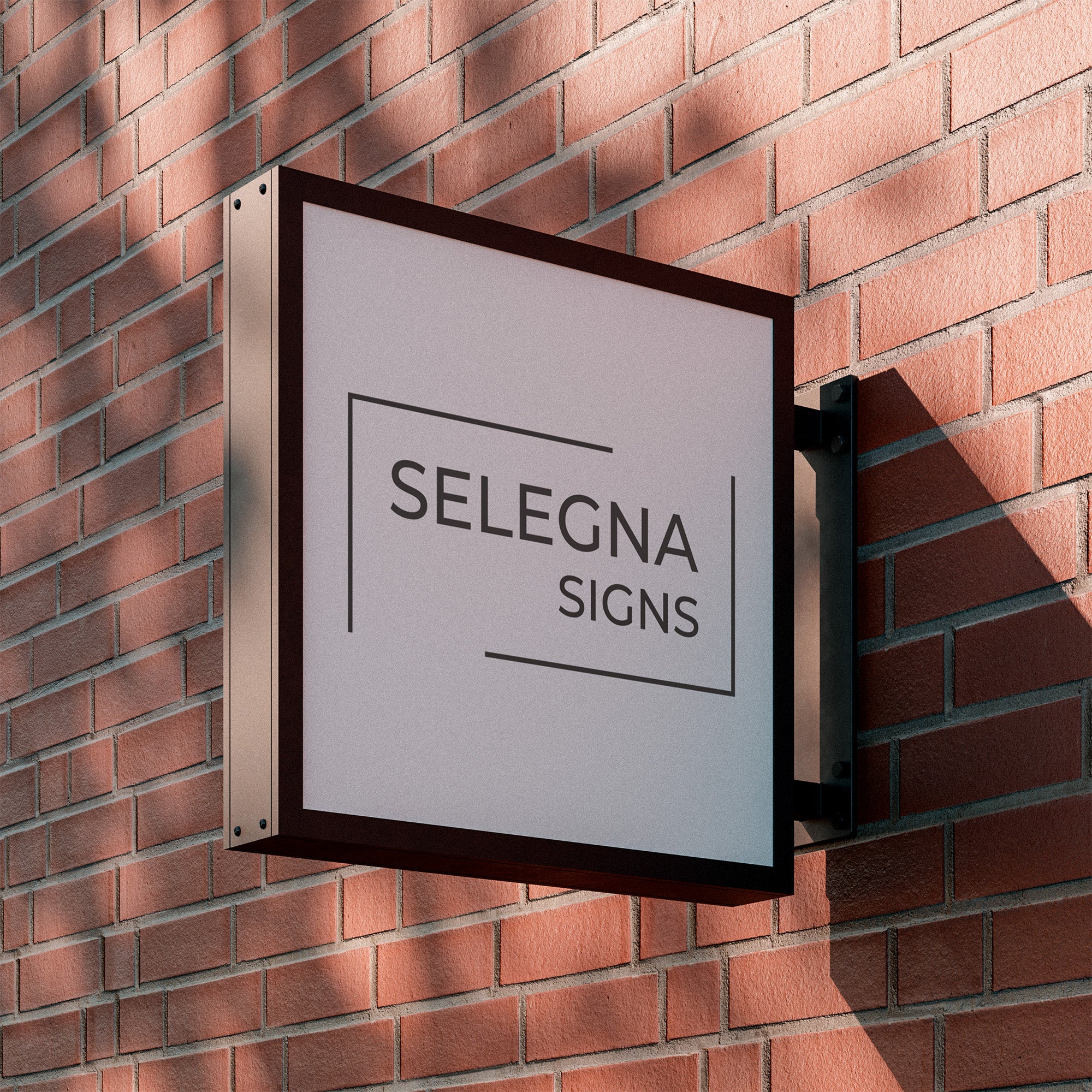Square LED Light Box Sign – Selegna Signs