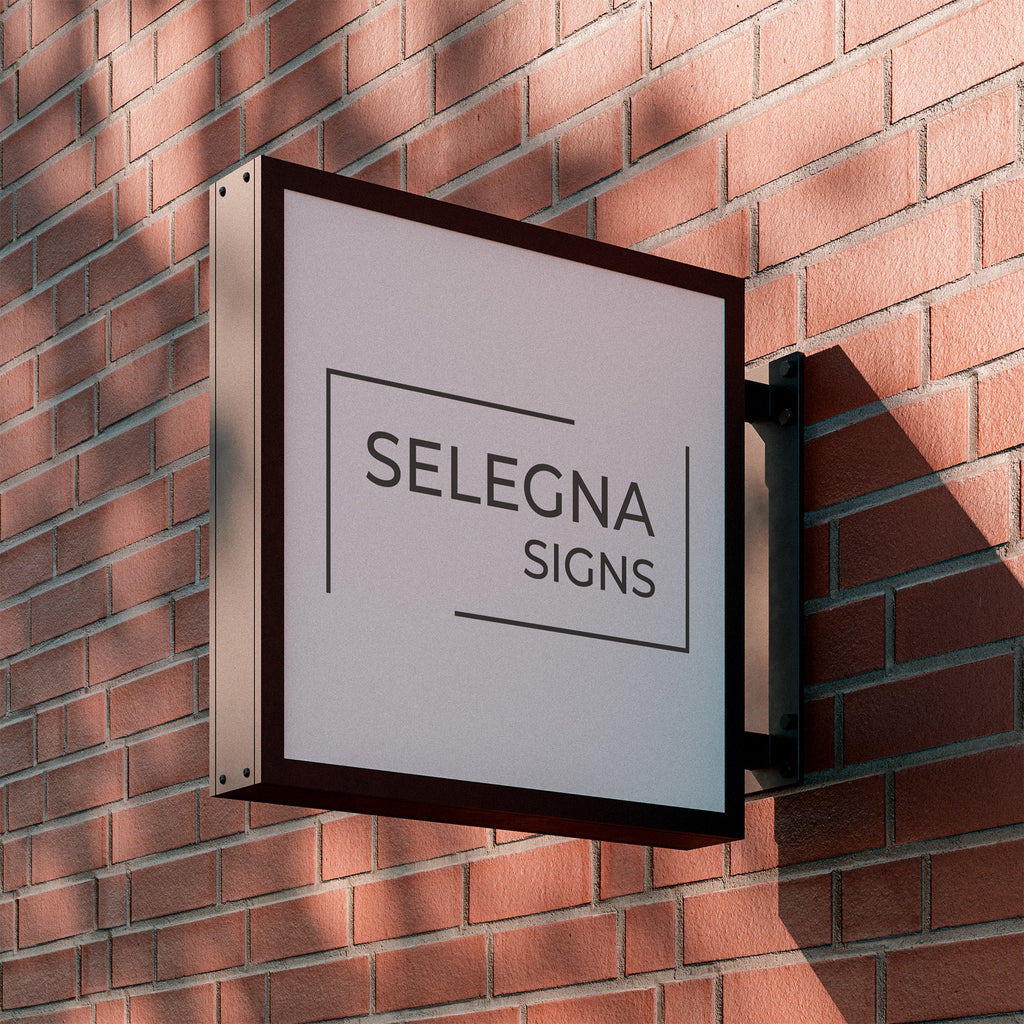 Square LED Light Box Sign – Selegna Signs
