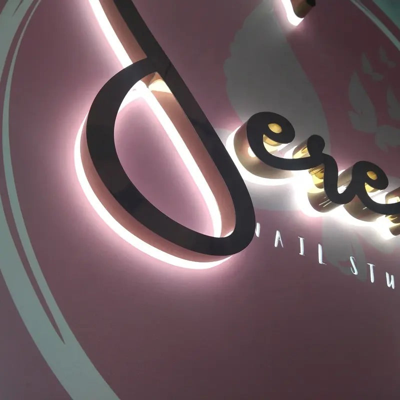 Waterproof outdoor LED business sign with weather resistance